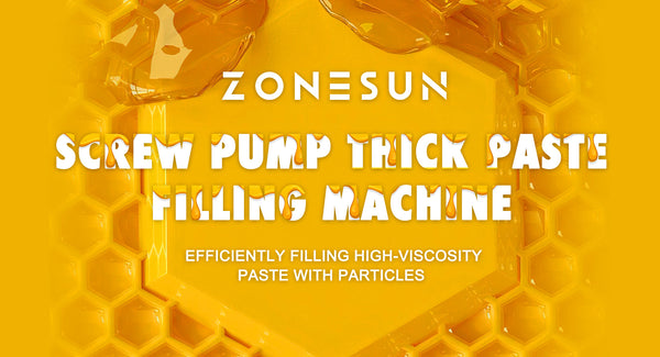 ZONESUN ZS-TSP5A Screw Pump Thick Paste Filling Machine: Efficiently Filling High-Viscosity Paste with Particles