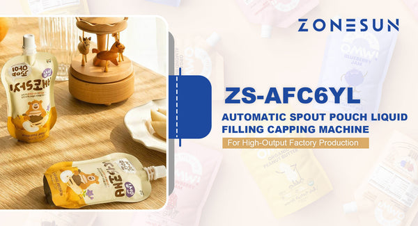 ZONESUN TECHNOLOGY LIMITED Introduces the ZS-AFC6YL Automatic Spout Pouch Liquid Filling Capping Machine for High-Output Factory Production