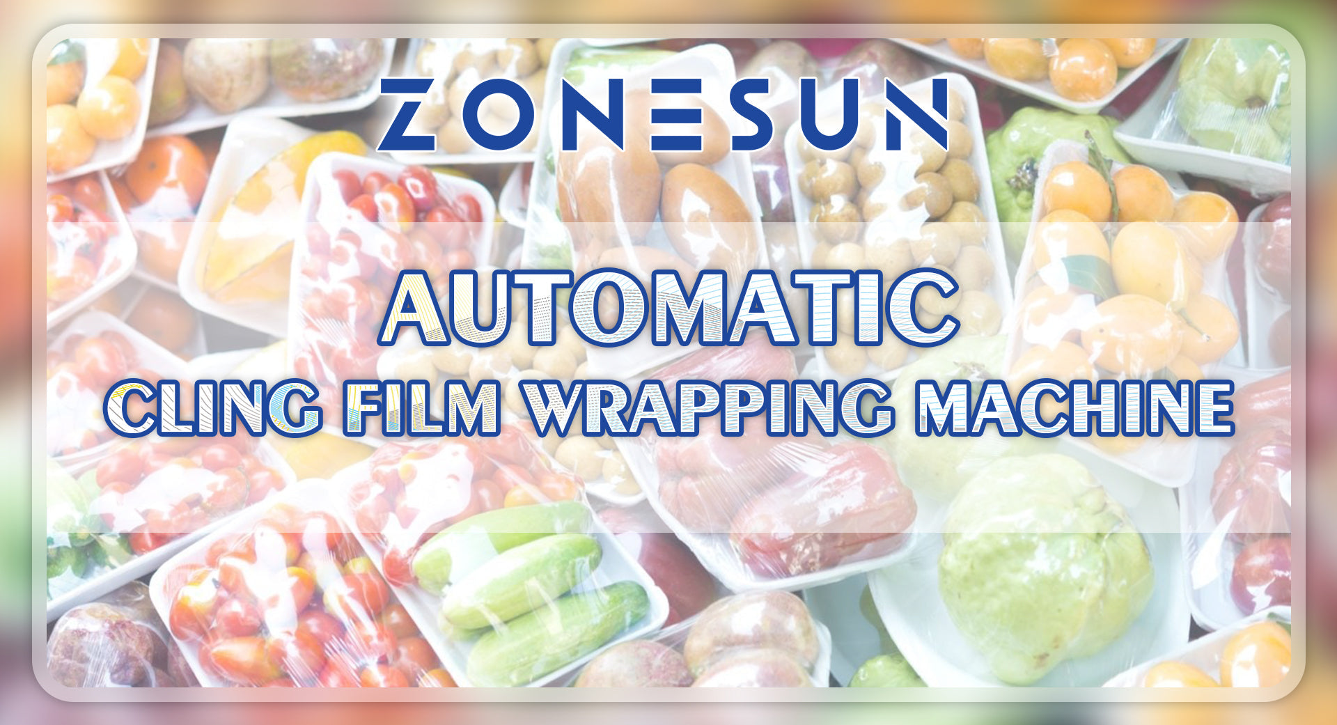 ZONESUN ZSCW25 AUTOMATIC CLING FILM WRAPPING MACHINE ZONESUN