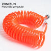 ZONESUN Air Pipes Fitting Sets Red Tube For Air Compressor Air Pipe Connector Fitting, Tubing Fitting