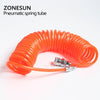 ZONESUN Air Pipes Fitting Sets Red Tube For Air Compressor Air Pipe Connector Fitting, Tubing Fitting