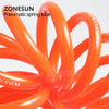 ZONESUN Air Pipes Fitting Sets Red Tube For Air Compressor Air Pipe Connector Fitting, Tubing Fitting
