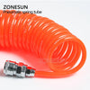 ZONESUN Air Pipes Fitting Sets Red Tube For Air Compressor Air Pipe Connector Fitting, Tubing Fitting