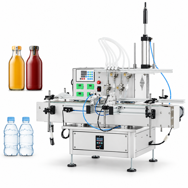 ZONESUN ZS-DTMP4AL Magnetic Pump Liquid Filling Machine for Small Bottles