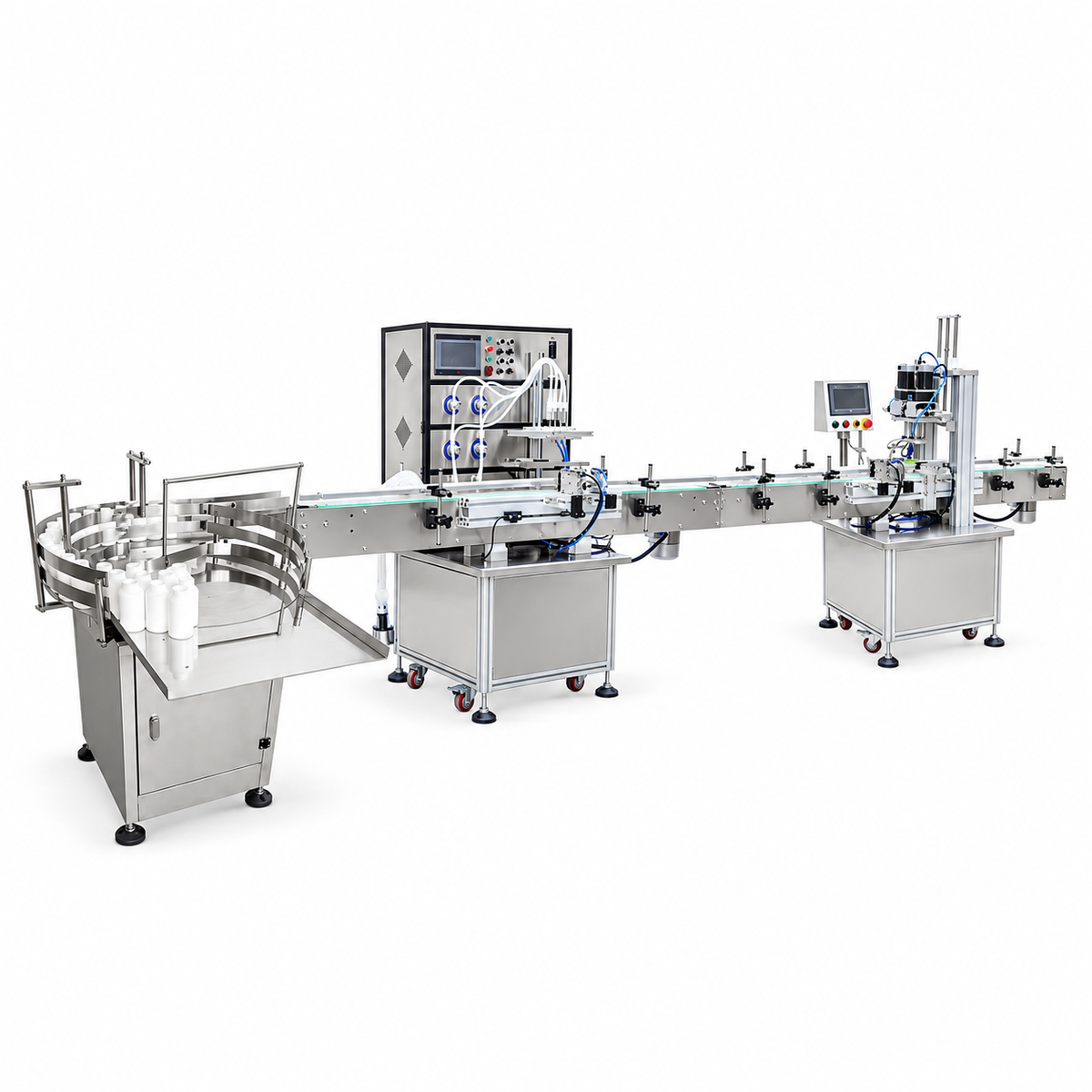 ZONESUN 4-Nozzle Automatic Liquid Filling and Capping Line