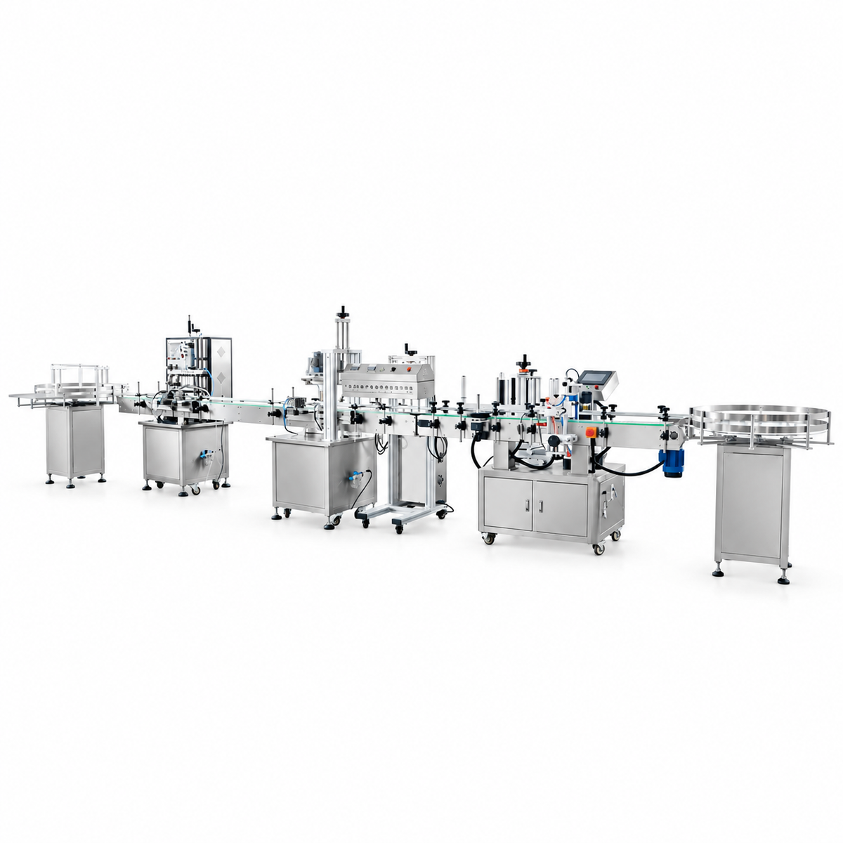 ZONESUN ZS-FAL180R6 Automatic Liquid Filling and Labeling Line for Bottles