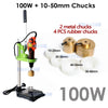 ZONESUN ZS-XG80W Manual Bottle Capping Machine - 100W / 10-50mm Chucks / 110V - 100W / 10-50mm Chucks / 220V