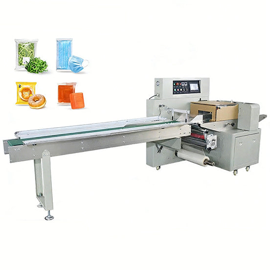 ZONESUN Horizontal Flow Packing Machine for Plastic & Foil Bags