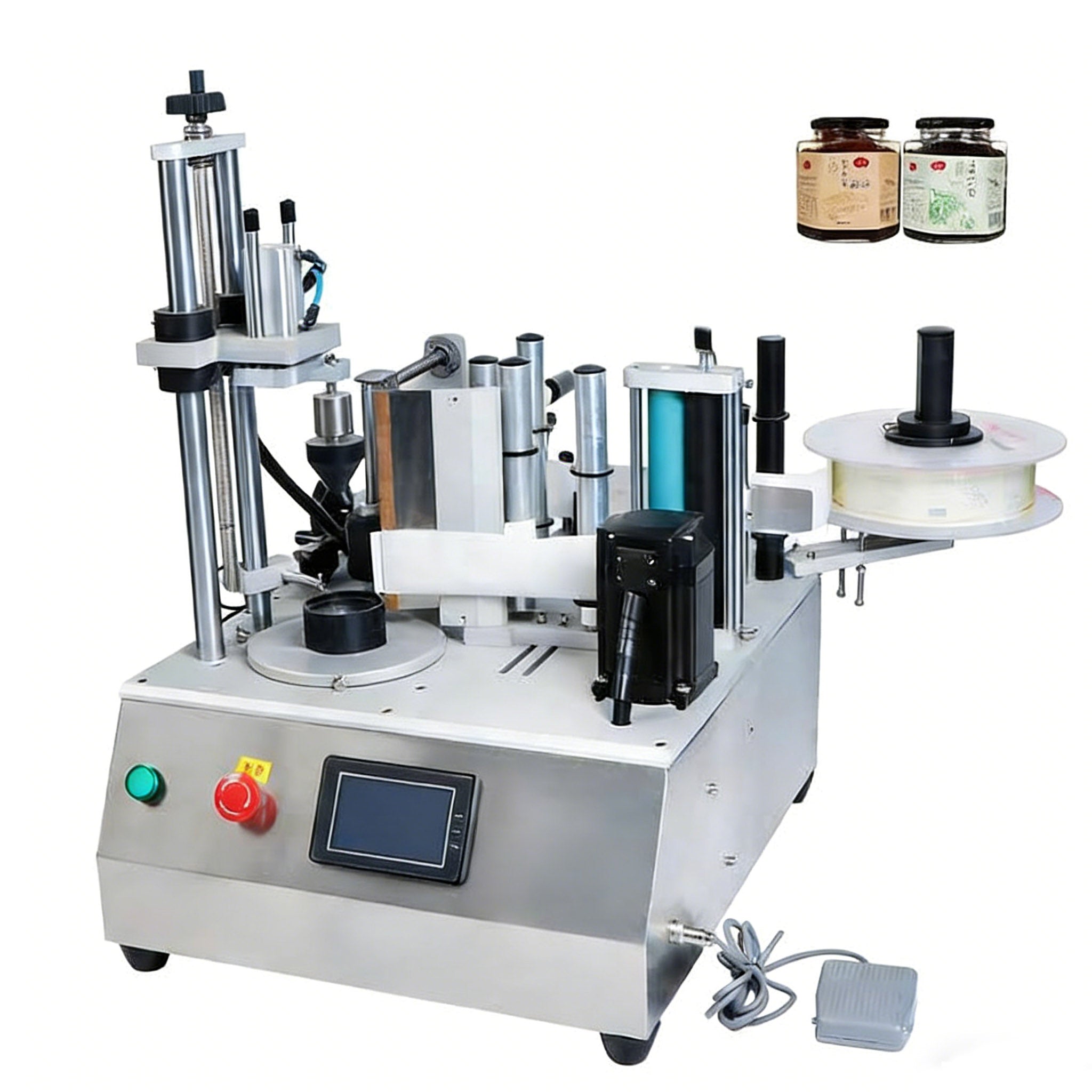 ZONESUN ZS-TB300W Semi-Auto Labeling Machine for Irregular Shaped Bottles