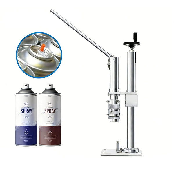 ZONESUN ZS-YG25C Manual Aerosol Can Crimper for Lab, Paint & Spray Production
