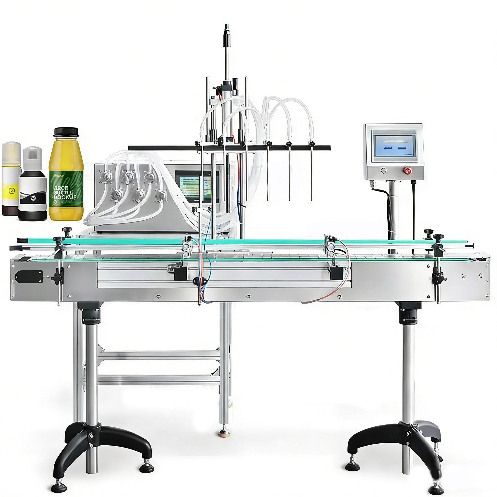 ZONESUN ZS-VTMP6D 6-Nozzle Magnetic Pump Liquid Filling Machine