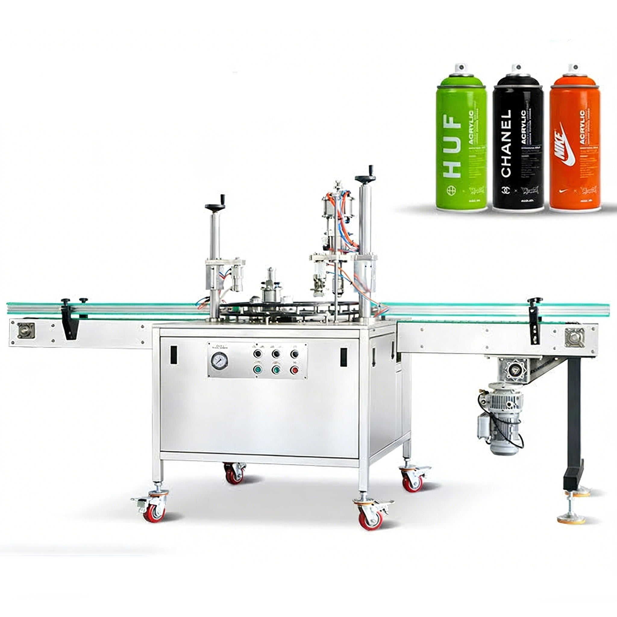 ZONESUN ZS-QW1600 Automatic Spray Can Aerosol Liquid Filling Capping Machine