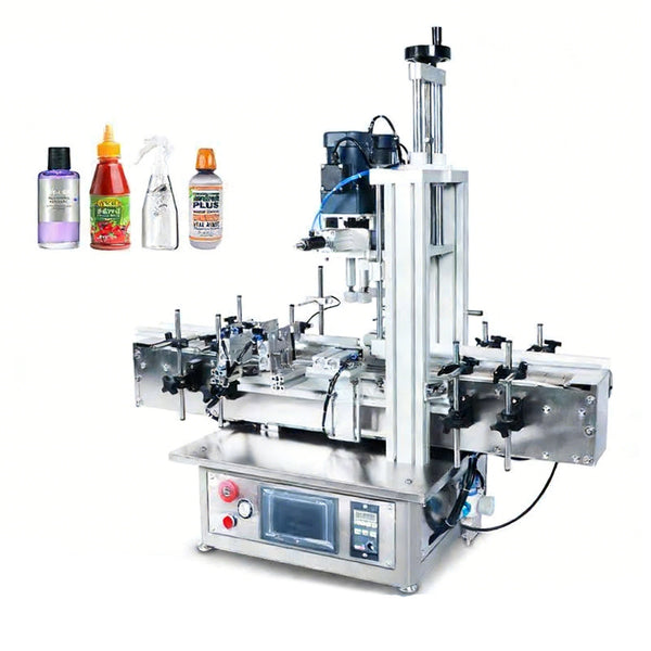 ZONESUN ZS-XG1870 Tabletop Pneumatic Spindle Capping Machine for 18–70mm Caps