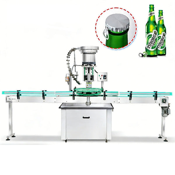 ZONESUN ZS-XG440L Automatic Ring-Pull Crown Capping Machine for Beer Bottles