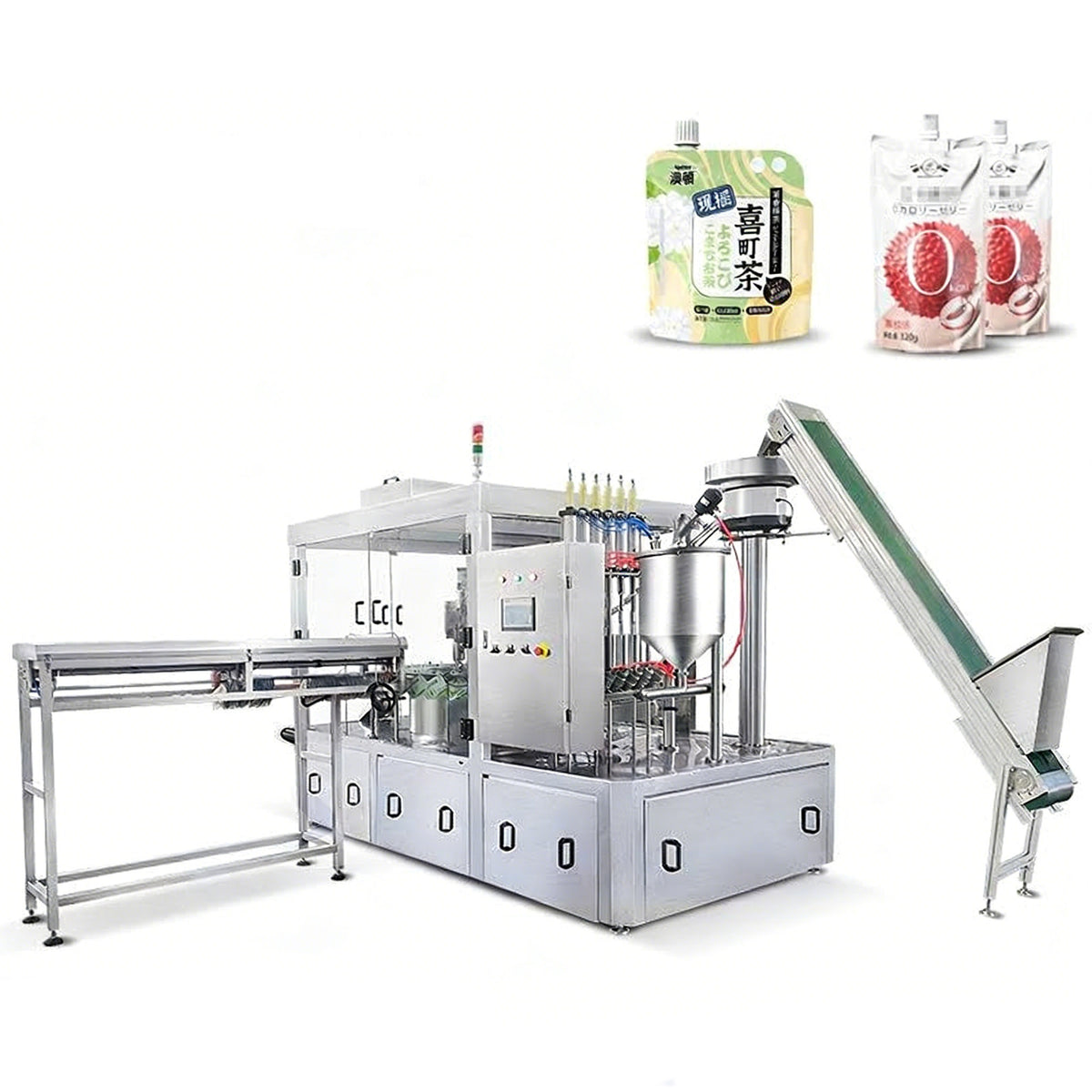 ZONESUN ZS-AFC6YL Automatic Spout Pouch Liquid Filling Capping Machine