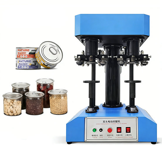 ZONESUN ZS-FK260 Double Heads Aluminum Can Seamer Bottle Sealing Machine