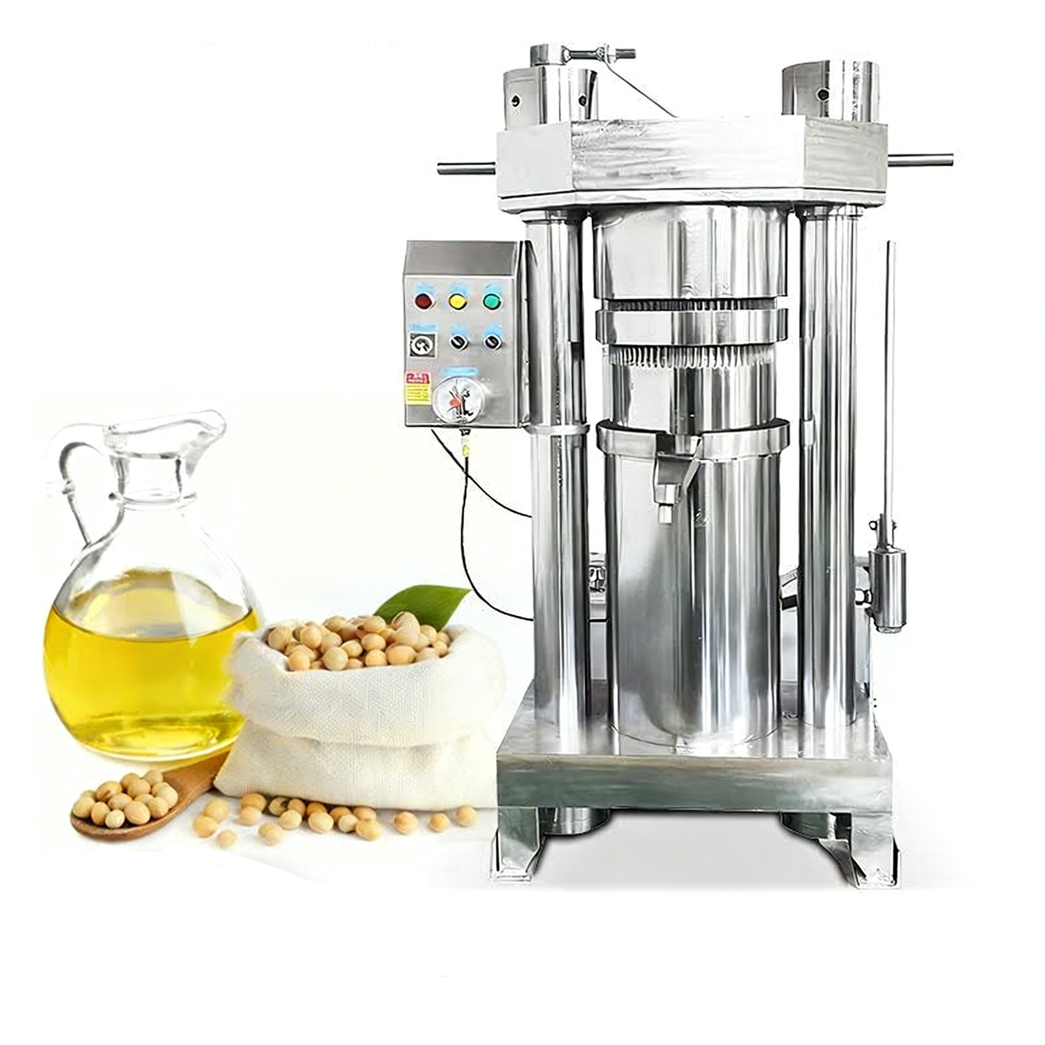 ZONESUN ZS-ZY20A Industrial Hydraulic Olive Oil Pressing Machine for Peanut, Coconut & Seed Oils