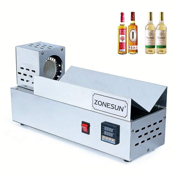 ZONESUN ZS-SX830 Bottle Cap Heat Shrinking Machine | 70-80mm PVC POF Film