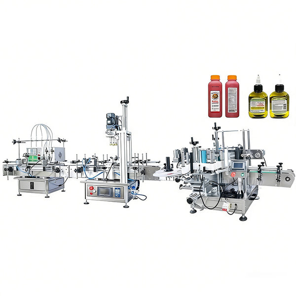 ZONESUN ZS-FAL180C9 Automatic Square Bottle Filling Capping Labeling Line