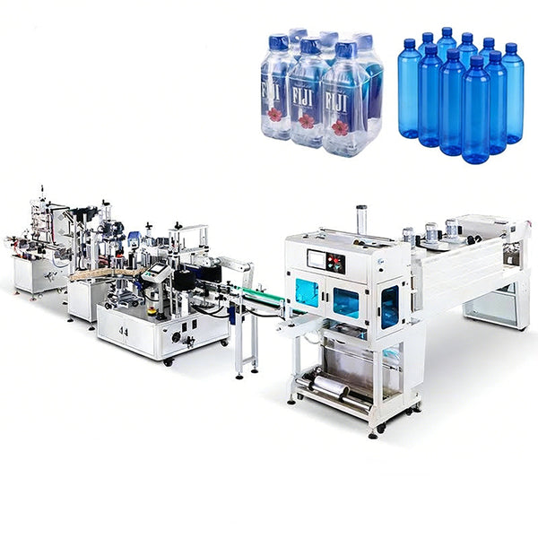 ZONESUN ZS-FAL180Z7 Automatic Liquid Filling Capping Labeling Flow Wrapping Shrinking Production Line