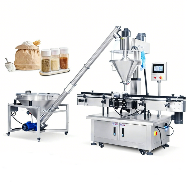 ZONESUN ZS-FM5A Servo Powder Filling Machine with Vibrating Feeder