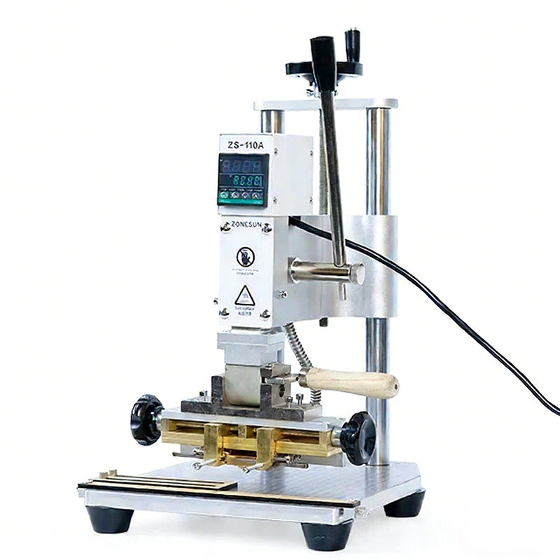 ZONESUN ZS-110A Manual Hot Foil Stamping Machine for Leather and Cards