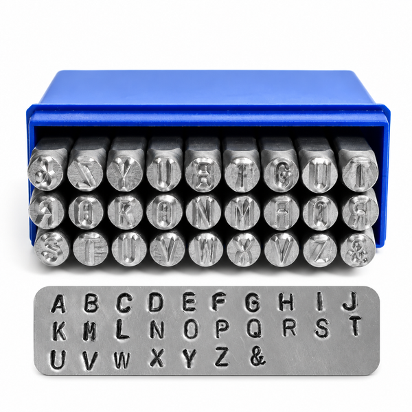 ZONESUN 27PCS Alphabet Set 'A-Z' With '&' Steel Stamping Tool