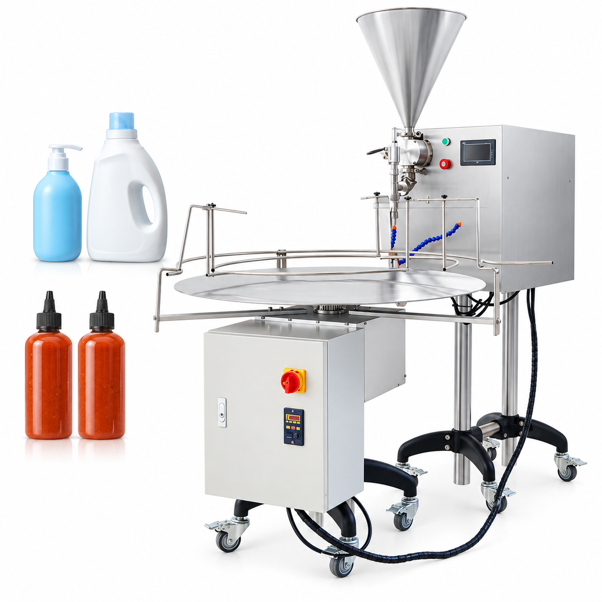ZONESUN ZS-VTRP1 Máquina de llenado de pasta de bomba de rotor de motor servo con posicionador