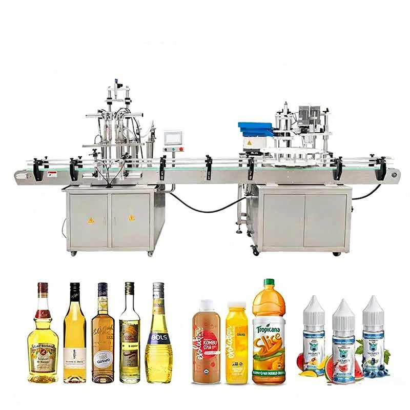 ZONESUN 4-Nozzle Liquid Filling & Capping Line for Bottles