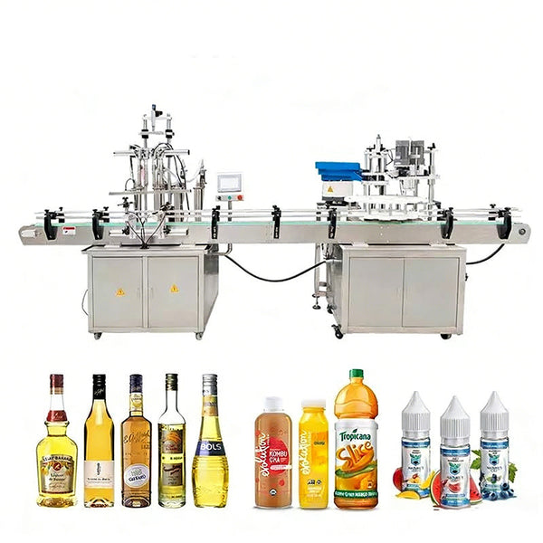 ZONESUN 4-Nozzle Liquid Filling & Capping Line for Bottles