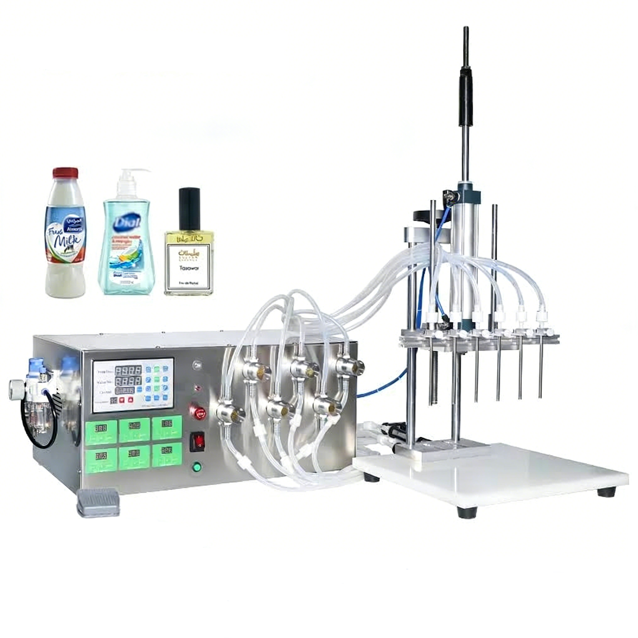 ZONESUN ZS-MP5500D 6-Nozzle Magnetic Pump Liquid Filling Machine