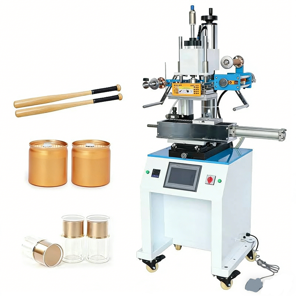ZONESUN ZS-819R Pneumatic Hot Stamping Machine for Flat & Curved Surfaces