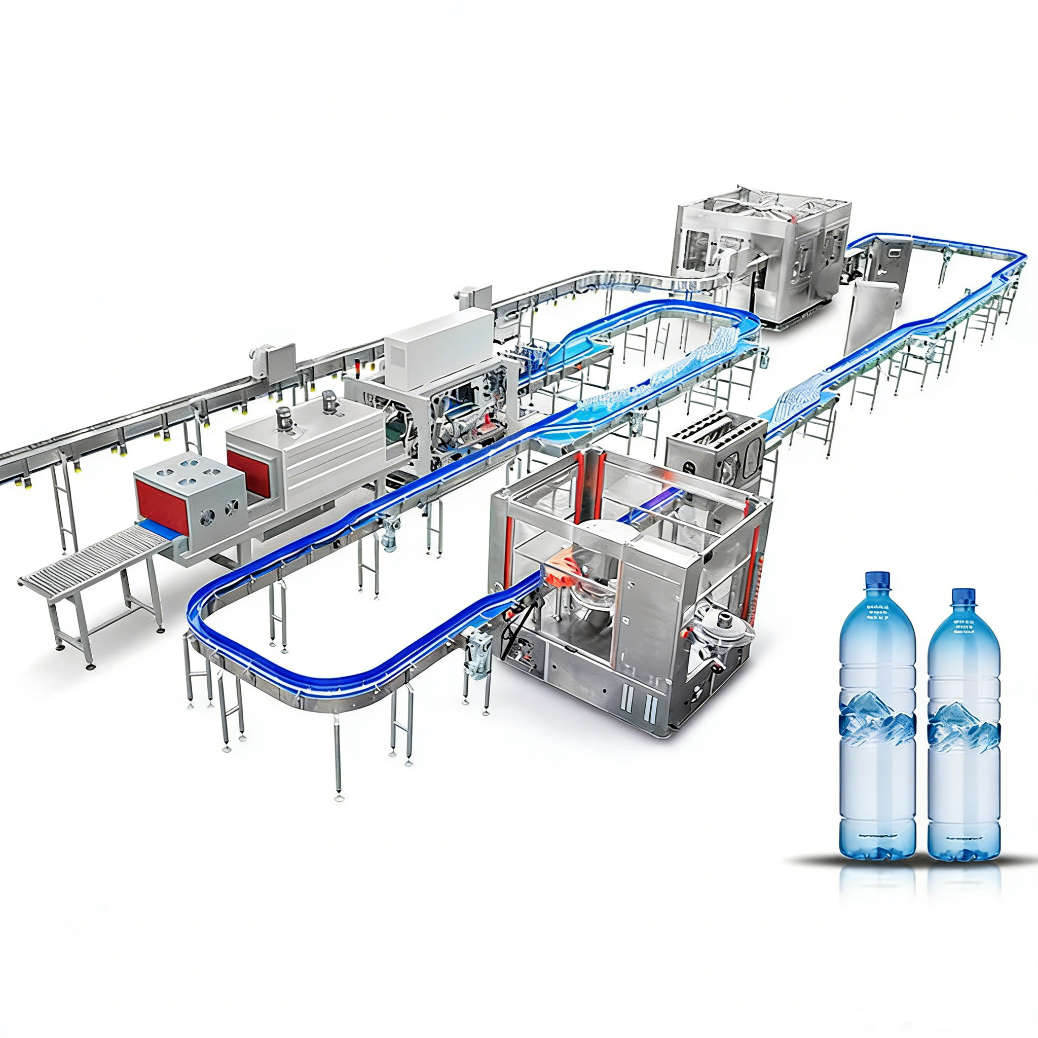 ZONESUN ZS-FAL32-10 Turnkey Bottled Water Packaging Line – Full Production System
