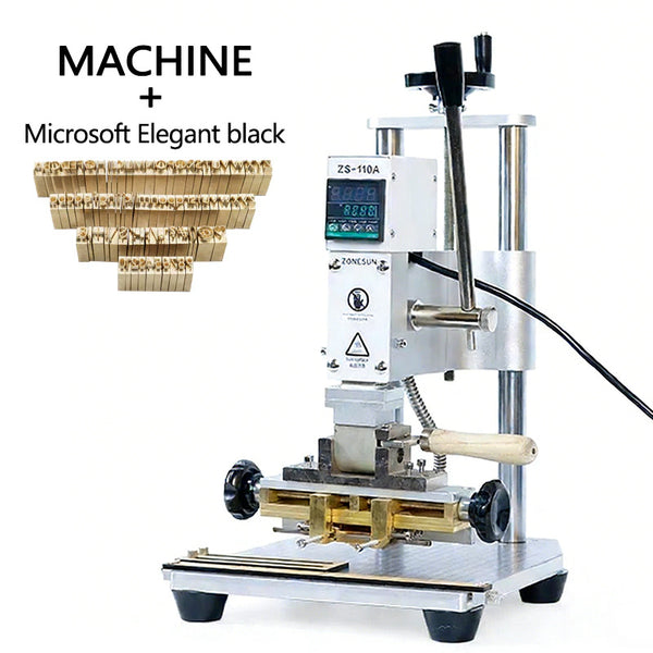 ZONESUN ZS-110A Manual Hot Foil Stamping Machine for Leather and Cards