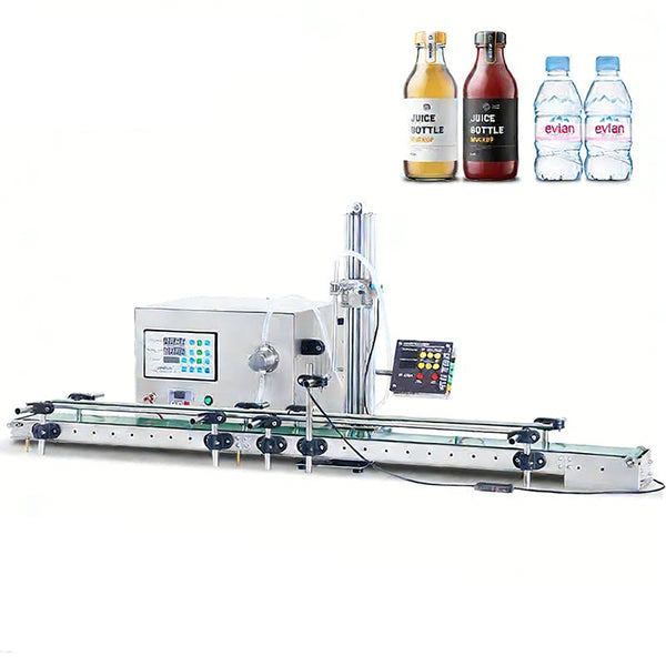 ZONESUN ZS-DTMP1D Magnetic Pump Liquid Filler with Conveyor
