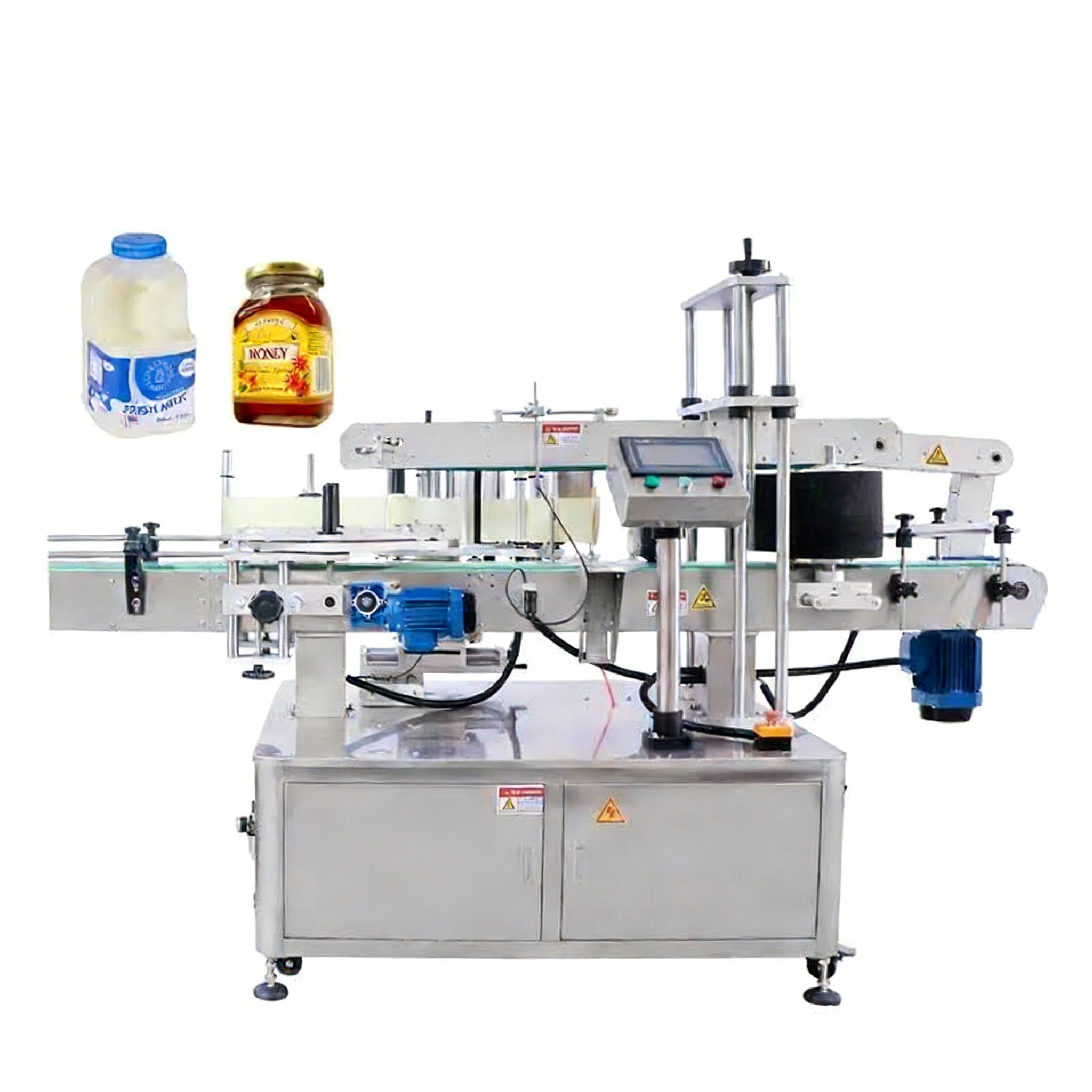 ZONESUN ZS-TB600T Máquina automática de etiquetado cuadrado de tres lados de tipo vertical 