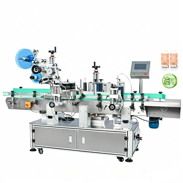 ZONESUN ZS-TB822D Dual-Function Flat Cap & Round Bottle Labeling Machine