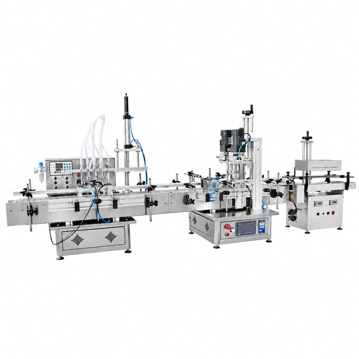 ZONESUN ZS-FAL180S Tabletop Liquid Filling Capping Sealing Line