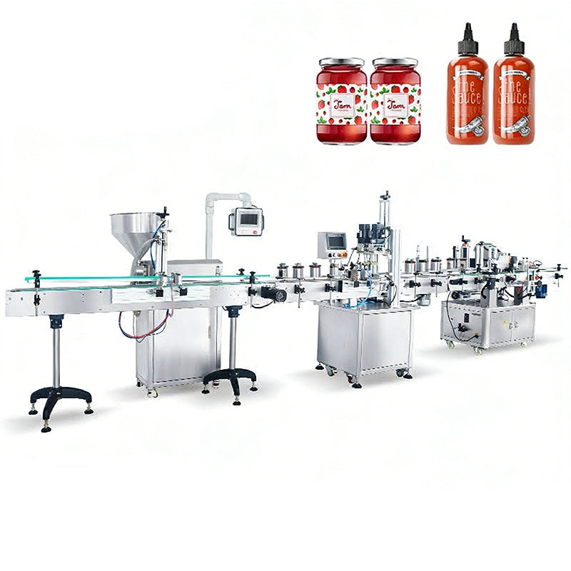 ZONESUN ZS-RPCL1 Automatic Filling, Capping & Labeling Line for Paste & Liquid