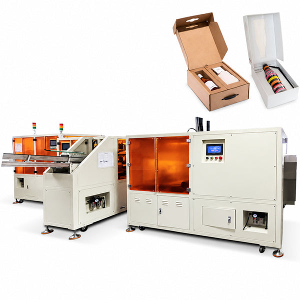 ZONESUN ZS-MSZH13 Automatic Gift Box Cartoning Machine with Product Insert Tray Loading for Bottles & Cosmetics