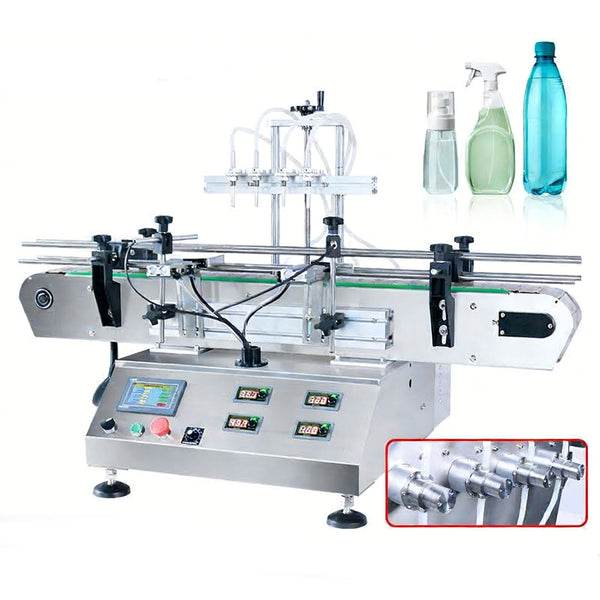 ZONESUN ZS-DTMP4C 4-Nozzle Magnetic Pump Liquid Filling Machine Desktop