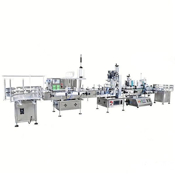 ZONESUN Tabletop 4 Nozzles Peristaltic Pump Filling Capping Labeling  Production Line