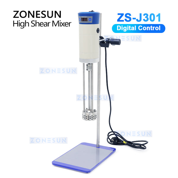 ZONESUN ZS-J301 Digital Emulsifying Mixer | High-Shear Lab Mixing Machine