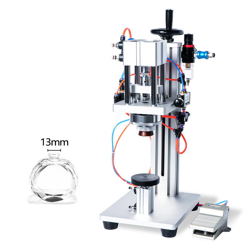 ZONESUN ZS-YG08 13/15/18/20mm Pneumatic Perfume Bottle Capping Machine - 13mm