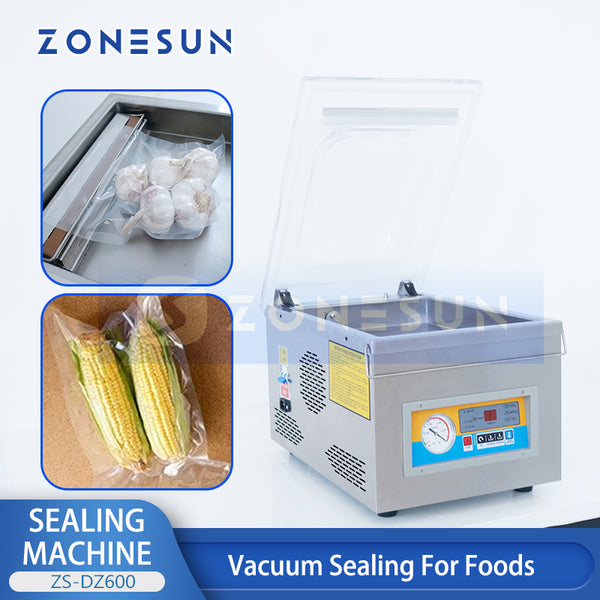 ZONESUN DZ-260 Table-style Vacuum Packing Machine Stainless Steel Body Vacuum Sealing Machine For Food Vegetable