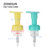 ZONESUN ZS-JG300 Pneumatic Spray Perfume Bottle Cap Dip Tube Cutting Machine - ＞20mm