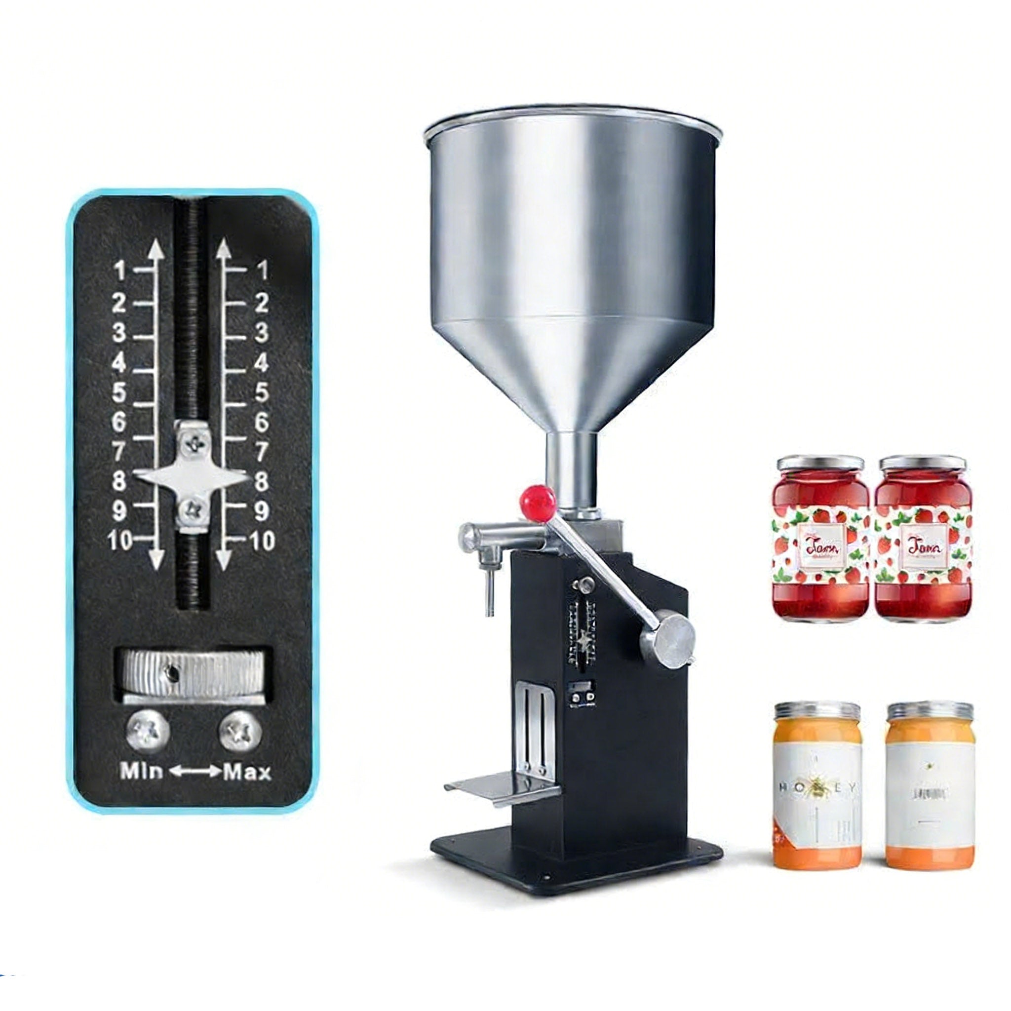 ZONESUN ZS‑MGT1S Manual Paste & Liquid Filling Machine with Shelf