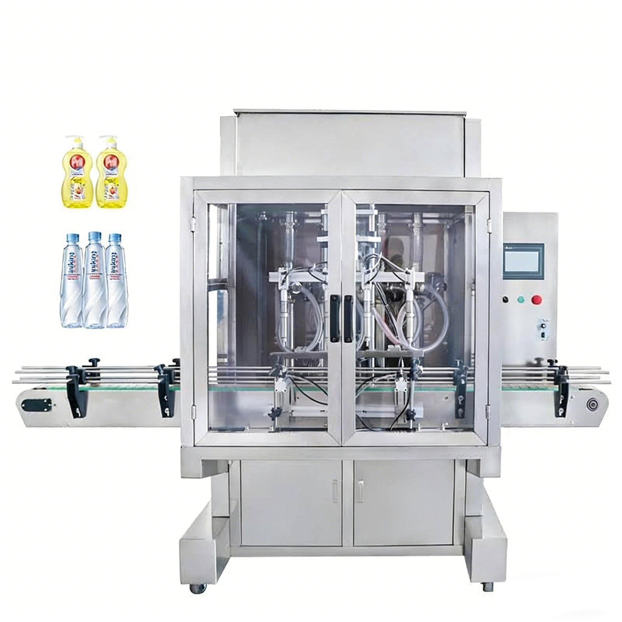 ZONESUN ZS-SV4G 4-Nozzle Servo Paste Filling Machine for Liquid & Sauce
