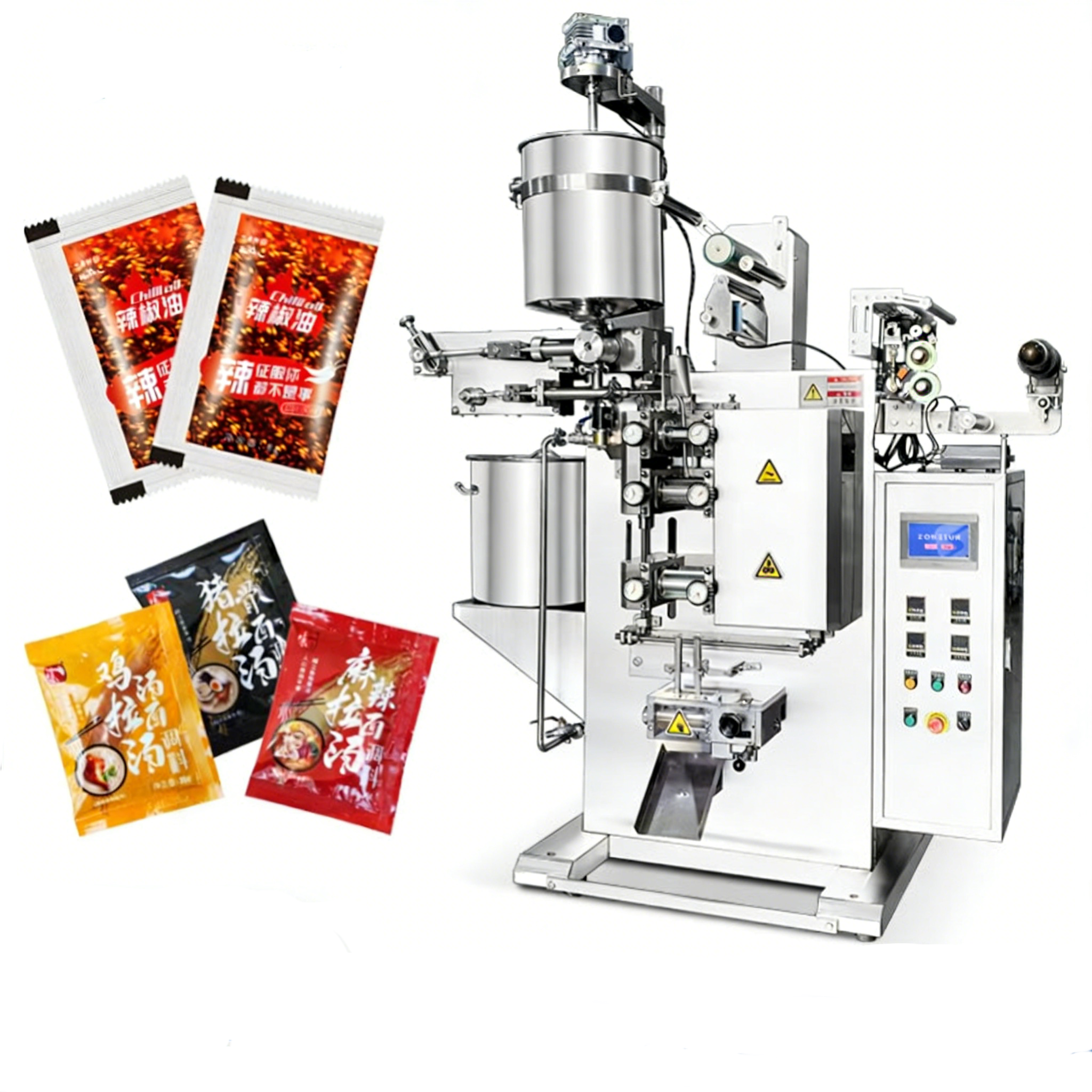 ZONESUN ZS-LX120 Automatic Paste Pouch Bag Filling Sealing Machine
