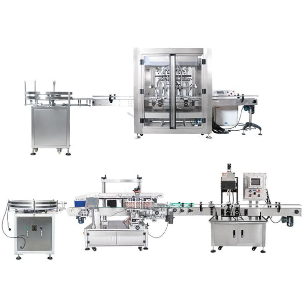 ZONESUN ZS-FAL180EX Explosion-Proof Automatic Explosion-Proof Lubricant Oil Filling Capping Labeling Line